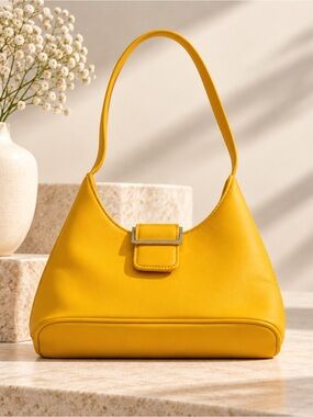 Urban Outfitters Vintage Mustard Yellow Y2K Shoulder Bag Indie Retro 90’s Boho